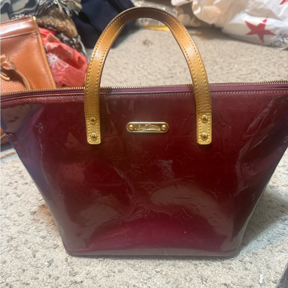 Louis vuitton Burgundy and Gold Women's Handbag